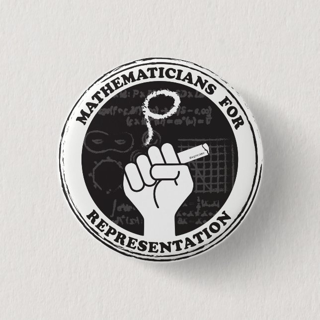 Badge Rond 2,50 Cm Mathématiciens pour le bouton de représentation (Devant)