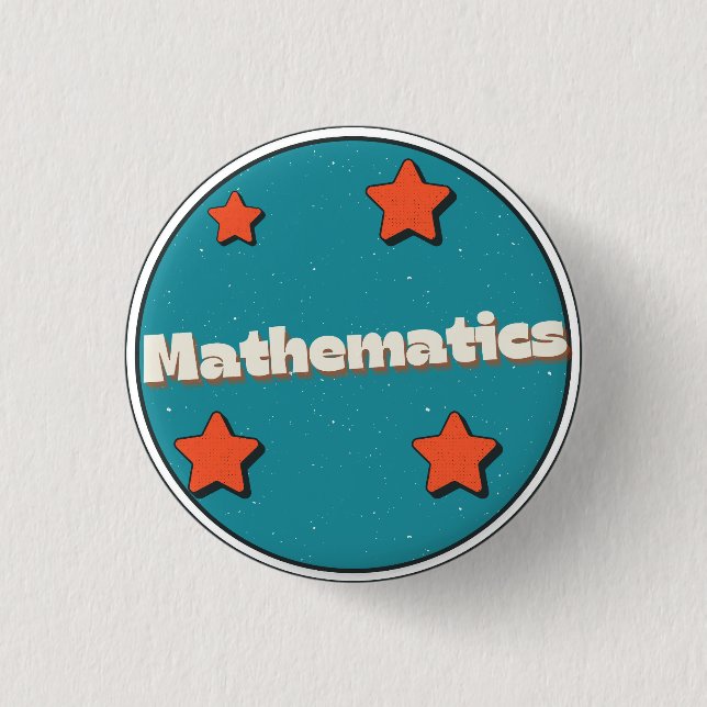 Badge Rond 2,50 Cm Mathématiques (Devant)