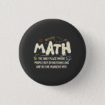 Badge Rond 2,50 Cm Mathématiques Mathématiques Mathématiques Mathémat<br><div class="desc">Math Design avec le slogan : Les Maths,  Le Seul Endroit. Parfait pour une personne qui aime les maths et la science.</div>