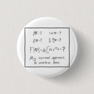 Badge Rond 2,50 Cm maths de l'amour