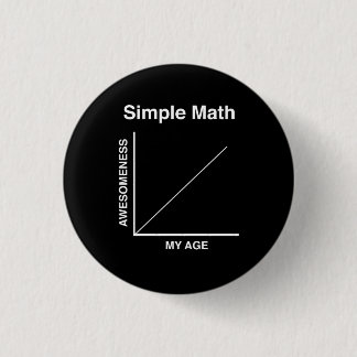 Badge Rond 2,50 Cm Maths simples