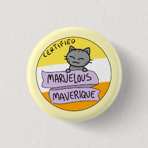 Badge Rond 2,50 Cm Maverique merveilleux