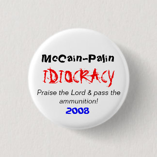 Badge Rond 2,50 Cm McCain/Palin