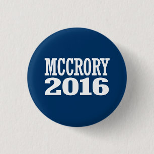 Badge Rond 2,50 Cm McCrory - Pat McCrory 2016