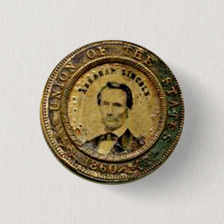 Badge Rond 2,50 Cm Médaille Lincoln - Bouton