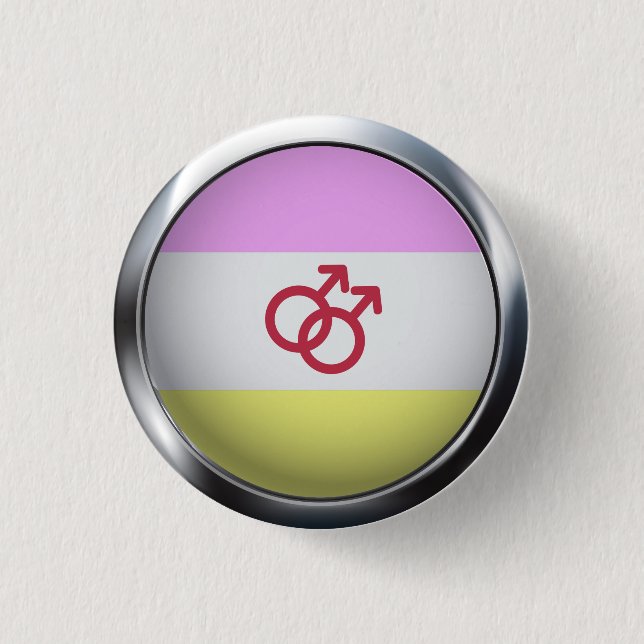 Badge Rond 2,50 Cm MÉDAILLON DE Fierté TWINK (Devant)