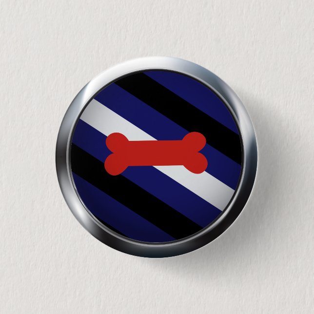 BADGE ROND 2,50 CM MEDALLION DE LA PUPPY PLAY FIDE (Devant)