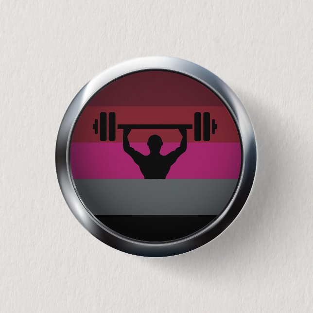 BADGE ROND 2,50 CM MÉDALLION MUSCLE FIDE (Devant)