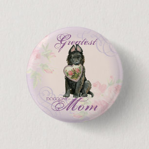 Badge Rond 2,50 Cm Médecine belge du coeur du chien de berger
