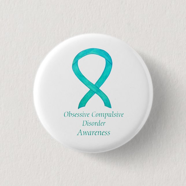 Badge Rond 2,50 Cm Médecine Obsessionnelle-Compulsive Sensibilisation (Devant)