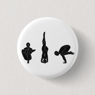 Badge Rond 2,50 Cm Meditation, yoga, Attitude