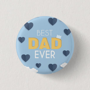 Badge Rond 2,50 Cm Meilleur père, Fête des pères mignonne