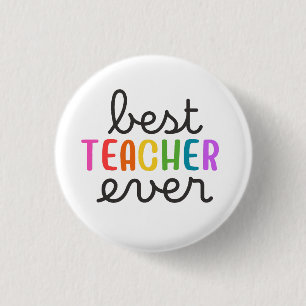 Badge Rond 2,50 Cm meilleur professeur de tous les temps