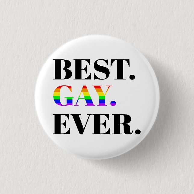 Badge Rond 2,50 Cm Meilleure Gay Ever MLM Pride (Devant)