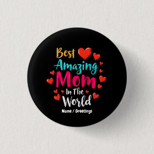 Badge Rond 2,50 Cm Meilleure Maman Extraordinaire Dans Le Monde Parfa