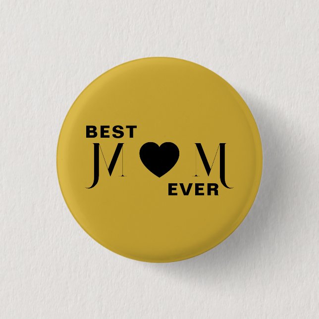 Badge Rond 2,50 Cm Meilleure Maman Inspirante Conception de Cadeau de (Devant)