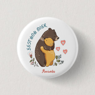 Badge Rond 2,50 Cm Meilleure maman jamais bouton, cadeau de jour mère