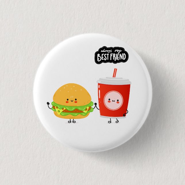 Badge Rond 2,50 Cm Meilleurs amis drôles (Devant)