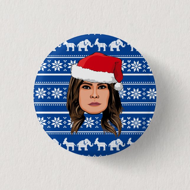 BADGE ROND 2,50 CM MELANIA TRUMP (Devant)