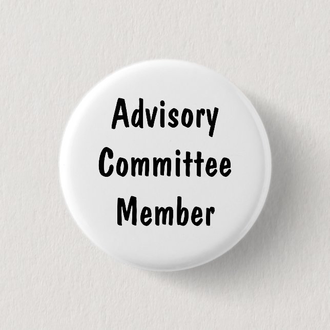 Badge Rond 2,50 Cm Membre du Comité consultatif (Devant)