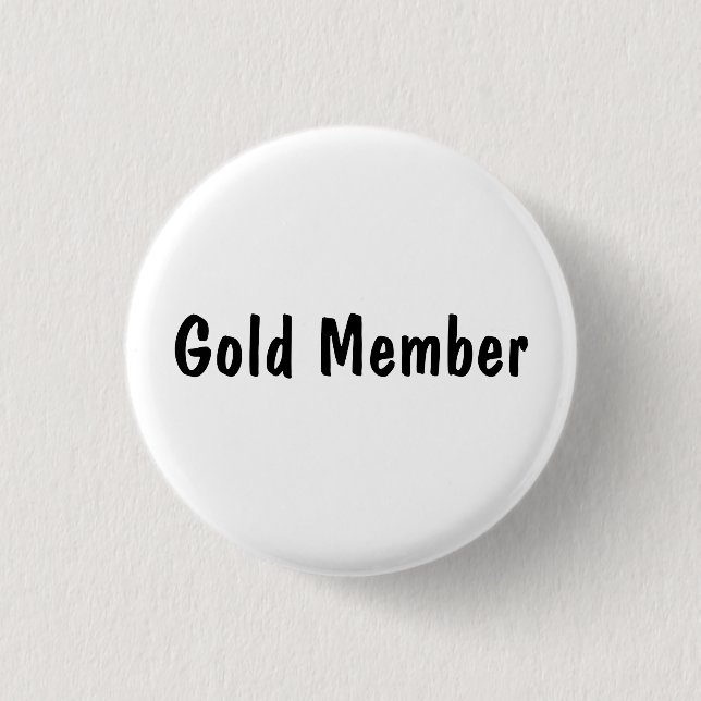 Badge Rond 2,50 Cm Membre Or (Devant)