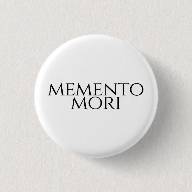 Badge Rond 2,50 Cm Memento Mori (Devant)