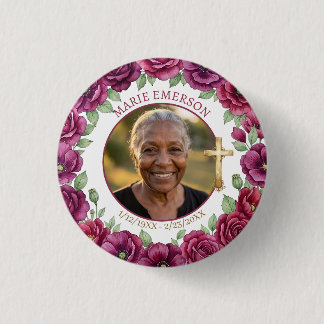 Badge Rond 2,50 Cm Mémorial personnalisé en souvenir | Photo
