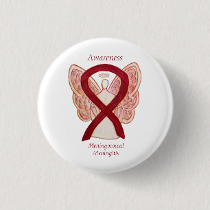 Badge Rond 2,50 Cm Meningococcie méningite Sensibilisation Broches à 