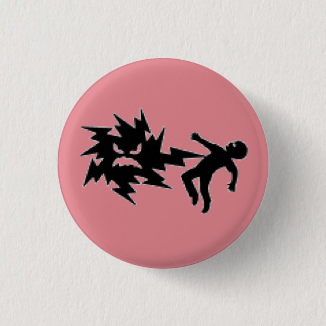 Badge Rond 2,50 Cm Menottes. (Devant)