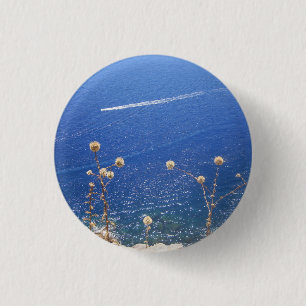 Badge Rond 2,50 Cm Mer bleue grecque