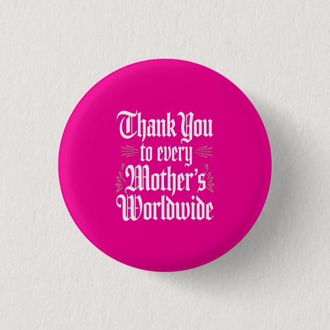Badge Rond 2,50 Cm Merci, maman (Devant)