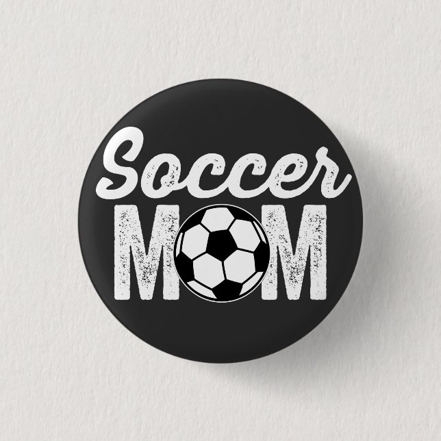 Badge Rond 2,50 Cm mère de football (Devant)