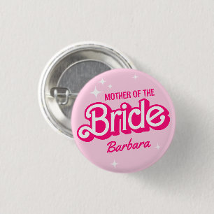 Badge Rond 2,50 Cm Mère De La Mariée Bachelorette Barb