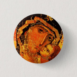 Badge Rond 2,50 Cm Mère de l'Amour - Saint, Marie et Jésus - Bouton