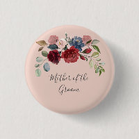 Mère du Marié Rustique Bourgogne Floral Personnali