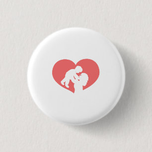Badge Rond 2,50 Cm Mère et Fils