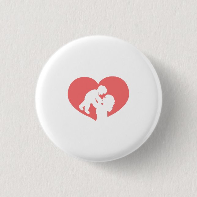 Badge Rond 2,50 Cm Mère et Fils (Devant)