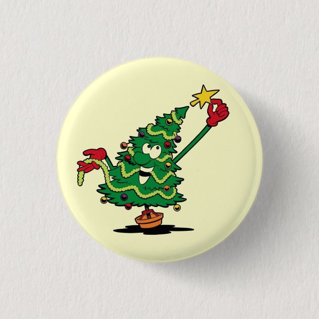 Badge Rond 2,50 Cm Merry Christmas - (Devant)