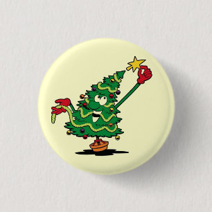 Badge Rond 2,50 Cm Merry Christmas -