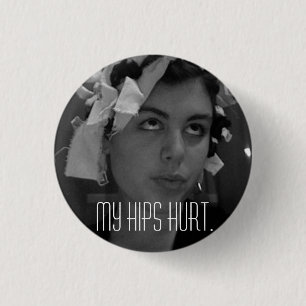 BADGE ROND 2,50 CM MES HANCHES BLESSÉES