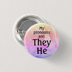 Badge Rond 2,50 Cm Mes pronouns sont : C'est lui