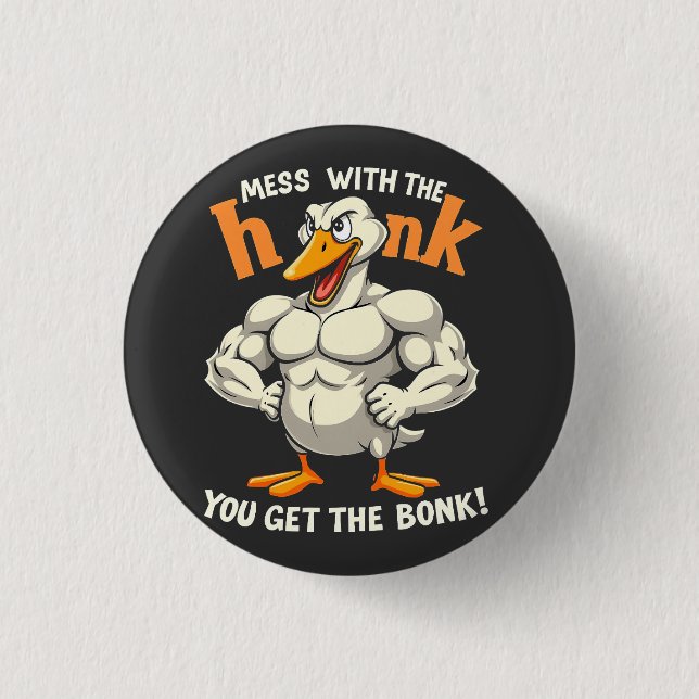 Badge Rond 2,50 Cm Mess Avec Le Miel Vous Obtenez Le Bonk Fitness (Devant)