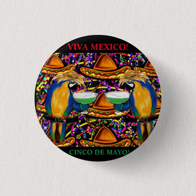 BADGE ROND 2,50 CM MEXIQUE (Devant)