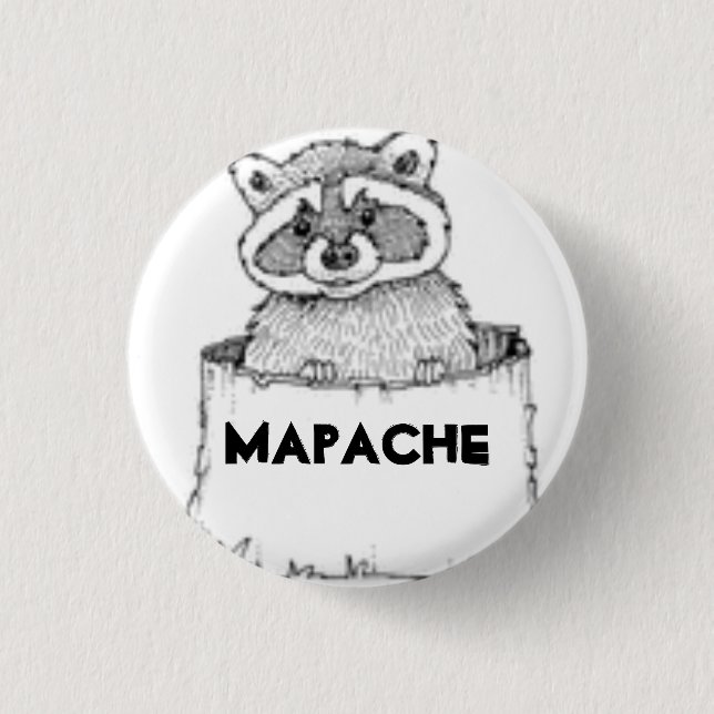Badge Rond 2,50 Cm MI Mapachito (Devant)