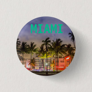 BADGE ROND 2,50 CM MIAMI BEACH LA FLORIDE