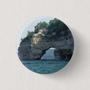 Badge Rond 2,50 Cm Michigan Petit Portal Geology Photo