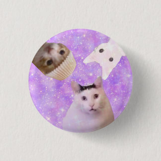 Badge Rond 2,50 Cm mignon mème drôle "Le Conseil des Chats" épinglett
