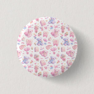 Badge Rond 2,50 Cm Mignon paquet de cliparts de maman ours en peluche