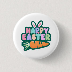 Badge Rond 2,50 Cm Mignonne lapin de Pâques pour une humeur positive
