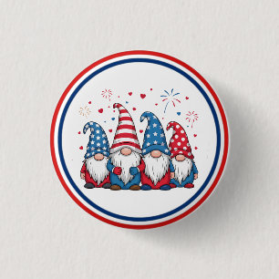 Badge Rond 2,50 Cm Mignons nains de dessin animé USA américains-68123